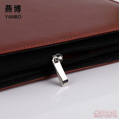 【無廠家定制商務(wù)多功能配卡位便攜拉鏈包筆記本PU皮面活頁本記事本可定制】平陽縣燕博文具廠 - 產(chǎn)品庫